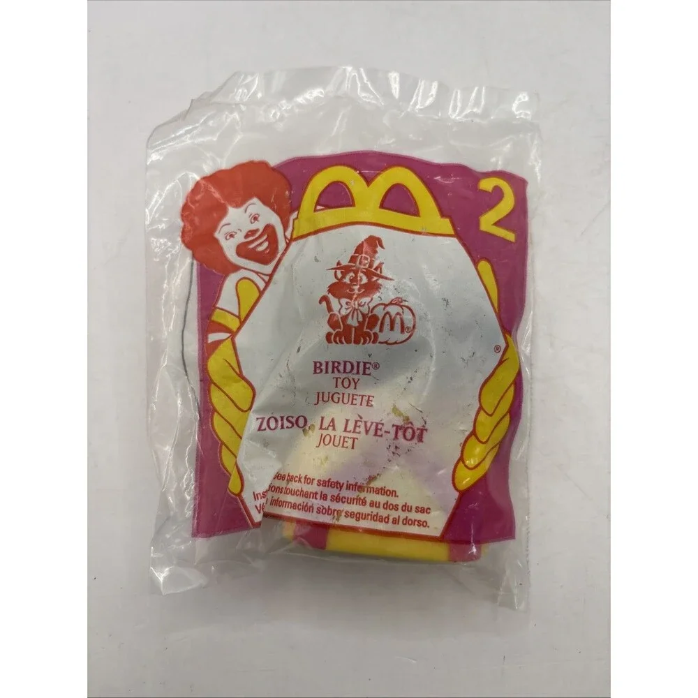 McDonalds Happy Meal Toy #2 Halloween Birdie Black Cat Candy Dispenser 1998